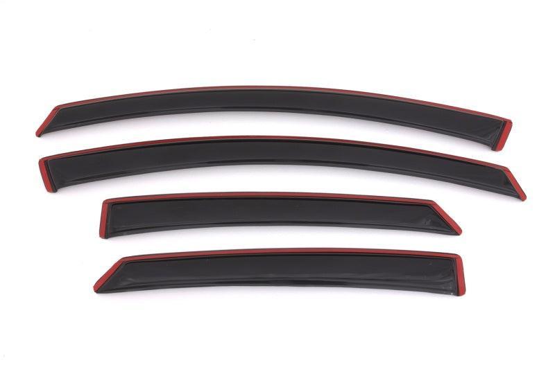 AVS 13-18 Ford Fusion Ventvisor In-Channel Front & Rear Window Deflectors 4pc - Smoke AVS Wind Deflectors AXOPROS
