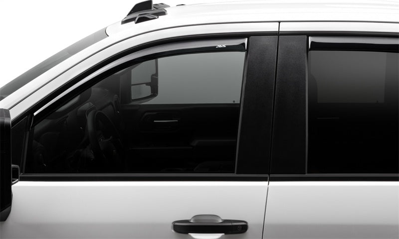 AVS 17-18 Ford F-250 Super Duty Supercrew Ventvisor Front & Rear Window Deflectors 4pc - Smoke AVS Wind Deflectors AXOPROS
