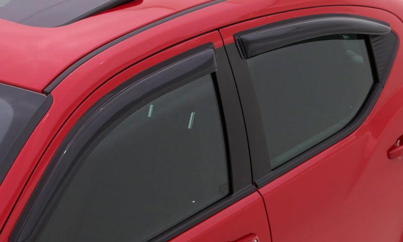 AVS 19-22 Mazda 3 Hatchback Ventvisor Outside Mount Window Deflectors 4pc - Smoke AVS Wind Deflectors AXOPROS