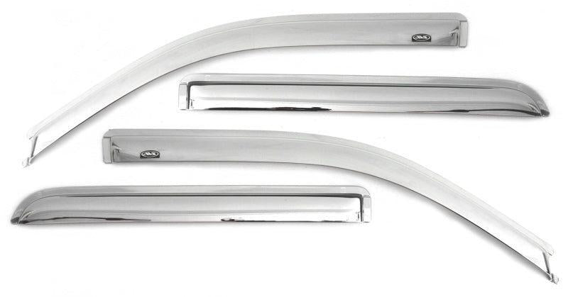 AVS 20-22 Chevrolet Silverado 1500 LTD Ext. Cab/DC F&R Ventvisor Window Deflectors 4pc - Chrome AVS Wind Deflectors AXOPROS