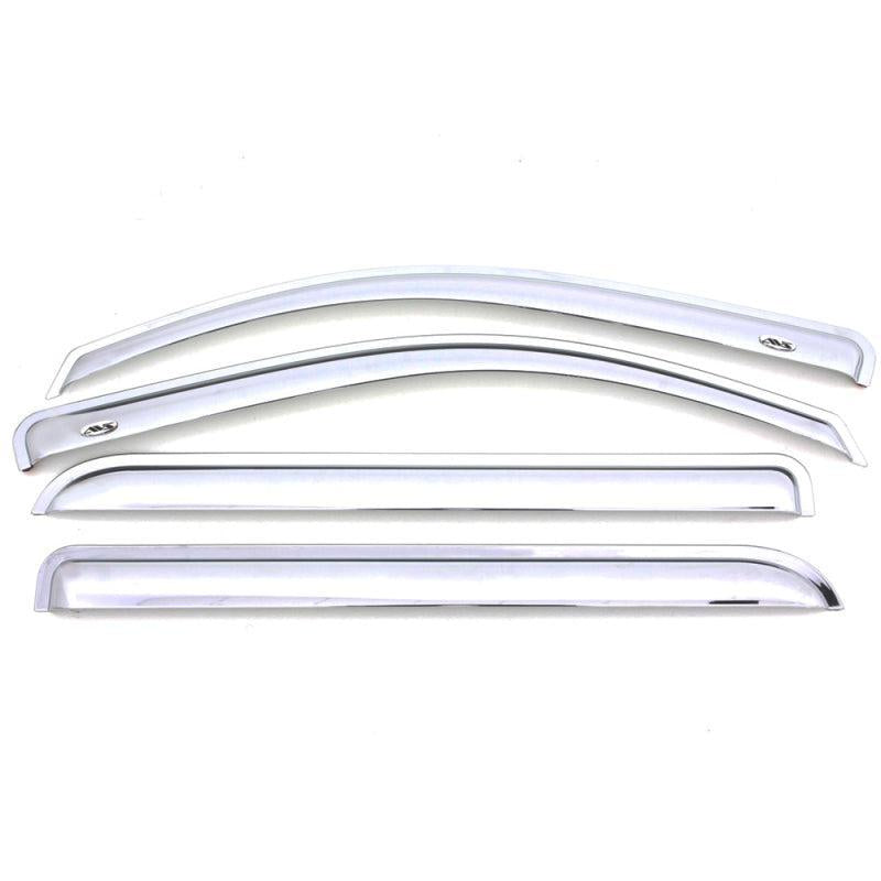 AVS 20-22 Chevrolet Silverado 1500 LTD Ext. Cab/DC F&R Ventvisor Window Deflectors 4pc - Chrome AVS Wind Deflectors AXOPROS
