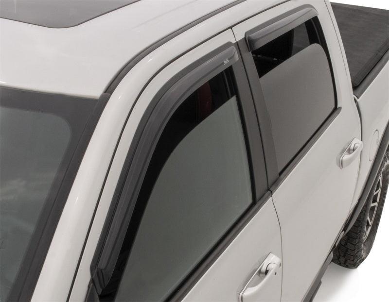 AVS 2019 RAM 1500 Crew Cab Ventvisor Outside Mount Front & Rear Window Deflectors 4pc - Smoke AVS Wind Deflectors AXOPROS