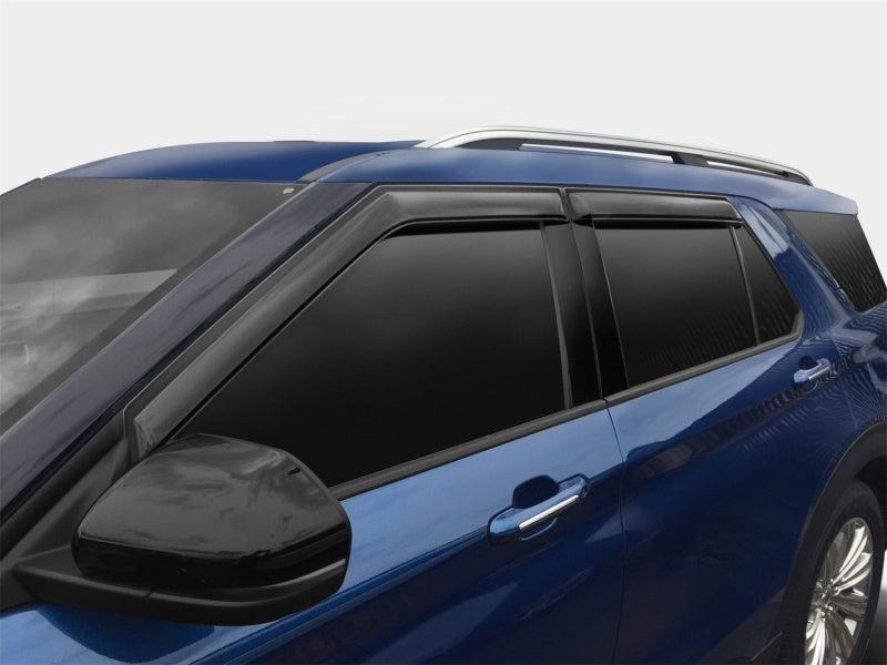 AVS 2020 Ford Explorer Ventvisor Outside Mount Window Deflectors 4pc - Smoke AVS Wind Deflectors AXOPROS