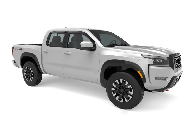 AVS 2022 Nissan Frontier (Crewcab Pickup) Ventvisor Outside Mount Window Deflectors 4pc - Smoke AVS Wind Deflectors AXOPROS