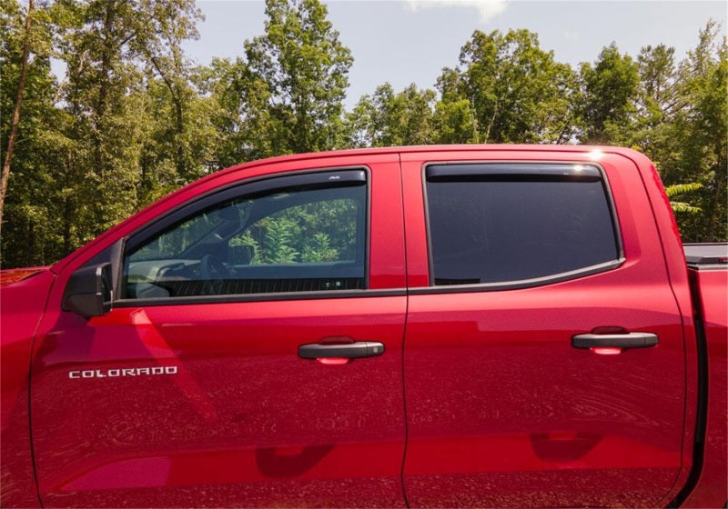 AVS 2023 Chevrolet Colorado Ventvisor Low Profile Deflectors 4pc - Smoke AVS Wind Deflectors AXOPROS