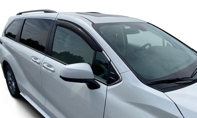 AVS 21-22 Toyota Sienna LE Ventvisor Outside Mount Window Deflectors 2pc - Smoke AVS Wind Deflectors AXOPROS