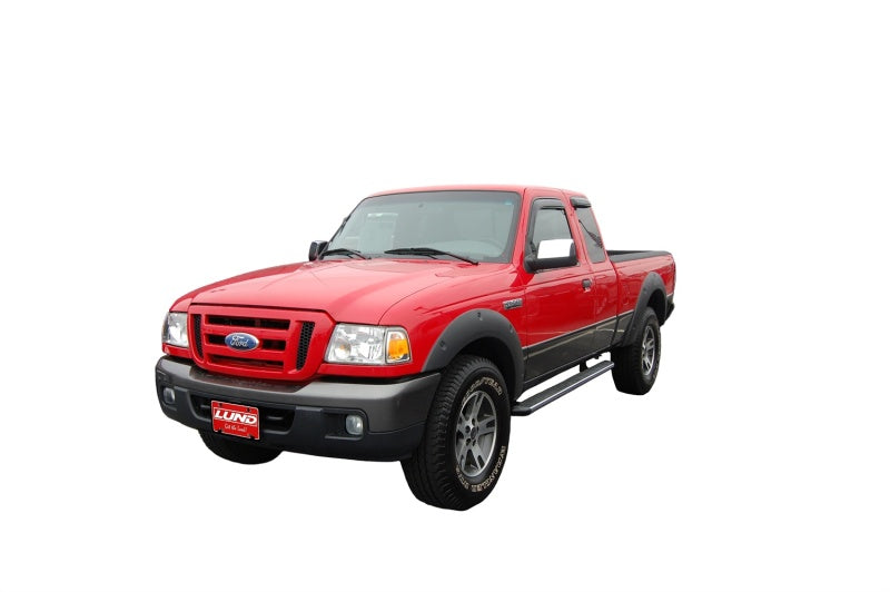AVS 99-11 Ford Ranger (Fixed Window) Ventvisor Outside Mount Window Deflectors 4pc - Smoke AVS Wind Deflectors AXOPROS