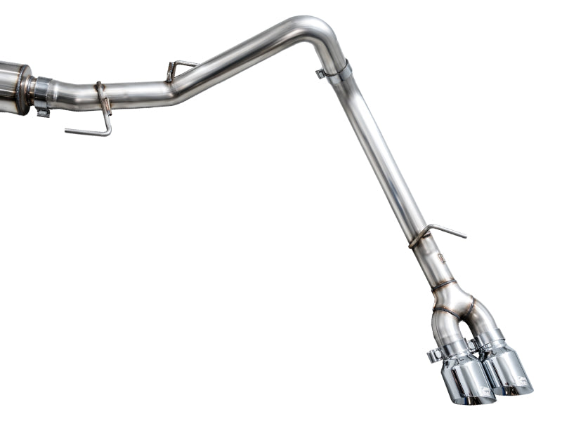 AWE 0FG Exhaust for 3rd Gen Toyota Tundra - Dual Chrome Silver Tips AWE Tuning Catback AXOPROS