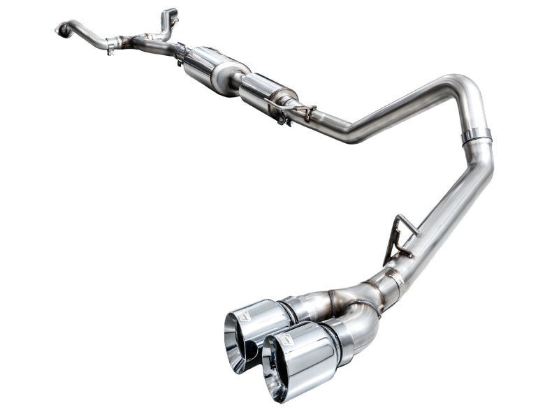 AWE 0FG Exhaust for 3rd Gen Toyota Tundra - Dual Chrome Silver Tips AWE Tuning Catback AXOPROS