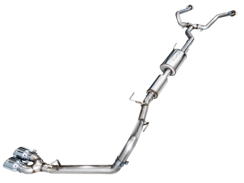 AWE 0FG Exhaust for 3rd Gen Toyota Tundra - Dual Chrome Silver Tips AWE Tuning Catback AXOPROS