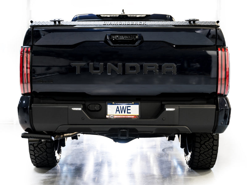 AWE 0FG Exhaust for 3rd Gen Toyota Tundra - Dual Diamond Black Tips AWE Tuning Catback AXOPROS