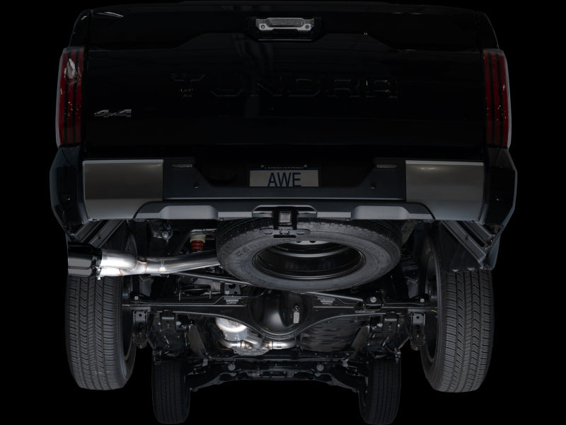AWE 0FG Exhaust for 3rd Gen Toyota Tundra - Dual Diamond Black Tips AWE Tuning Catback AXOPROS