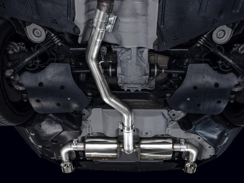 AWE 19-23 BMW 330i / 21-23 BMW 430i Base G2X Touring Axle Back Exhaust - Chrome Silver AWE Tuning Axle Back AXOPROS