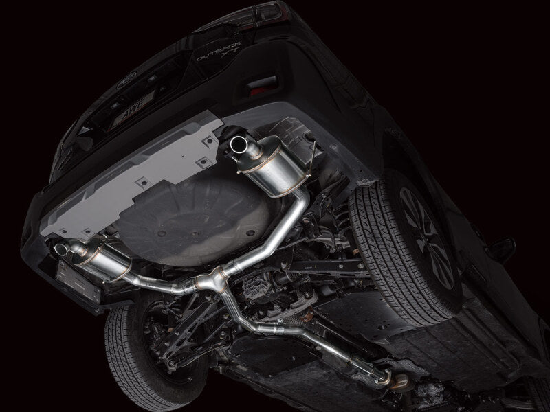 AWE 20-25 Subaru Outback (Wilderness & XT) 0FG Catback Exhaust w/Dual BashGuards AWE Tuning Catback AXOPROS