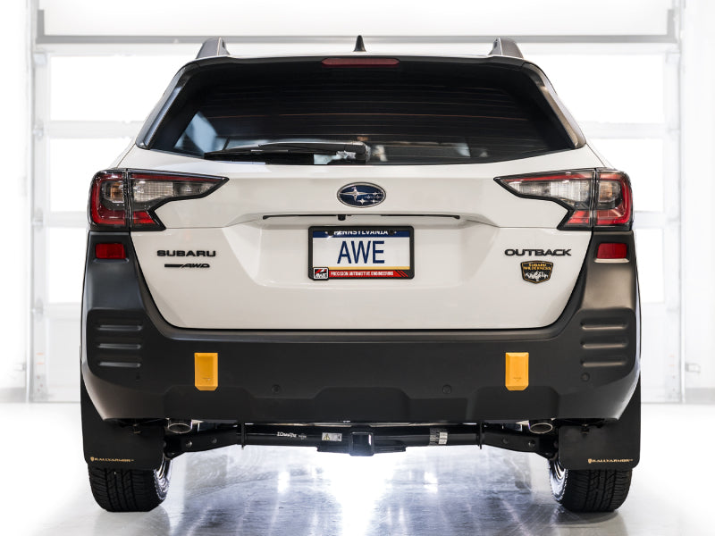 AWE 20-25 Subaru Outback (Wilderness & XT) 0FG Catback Exhaust w/Dual BashGuards AWE Tuning Catback AXOPROS