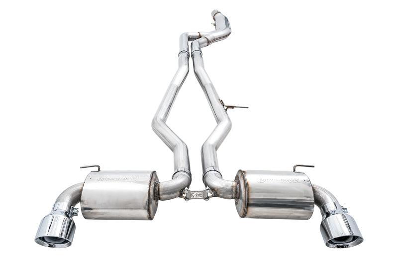 AWE 2020 Toyota Supra A90 Non-Resonated Touring Edition Exhaust - 5in Chrome Silver Tips AWE Tuning Catback AXOPROS
