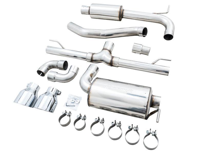 AWE 2022 VW GTI MK8 Touring Edition Exhaust - Chrome Silver Tips AWE Tuning Catback AXOPROS
