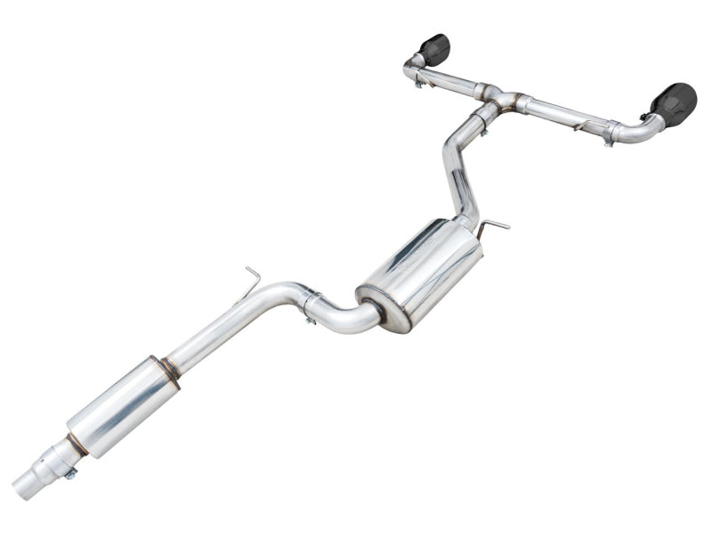 AWE 2022 VW GTI MK8 Touring Edition Exhaust - Diamond Black Tips AWE Tuning Catback AXOPROS