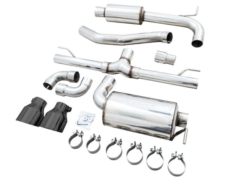 AWE 2022 VW GTI MK8 Touring Edition Exhaust - Diamond Black Tips AWE Tuning Catback AXOPROS