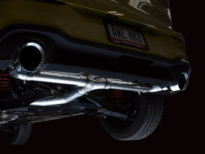 AWE 2022 VW GTI MK8 Track Edition Exhaust - Chrome Silver Tips AWE Tuning Catback AXOPROS