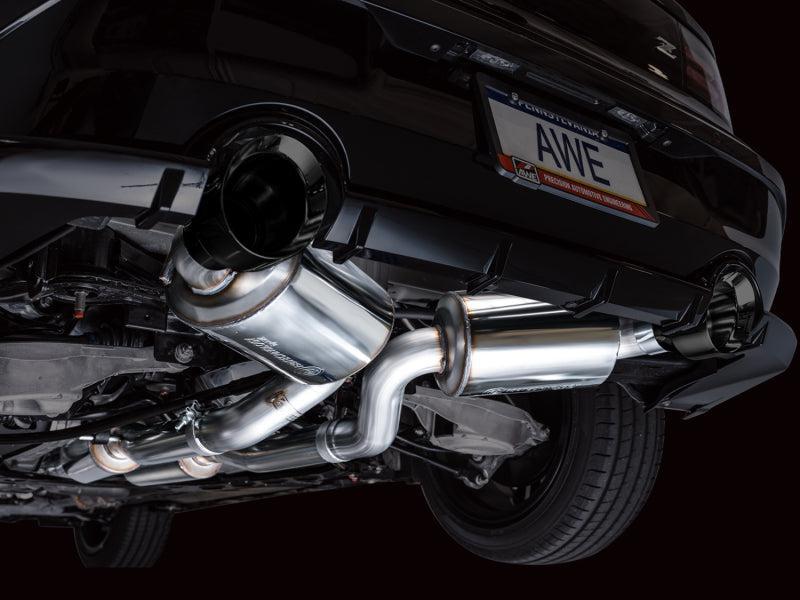 AWE 2023 Nissan Z RZ34 RWD Touring Edition Catback Exhaust System w/ Diamond Black Tips AWE Tuning Catback AXOPROS
