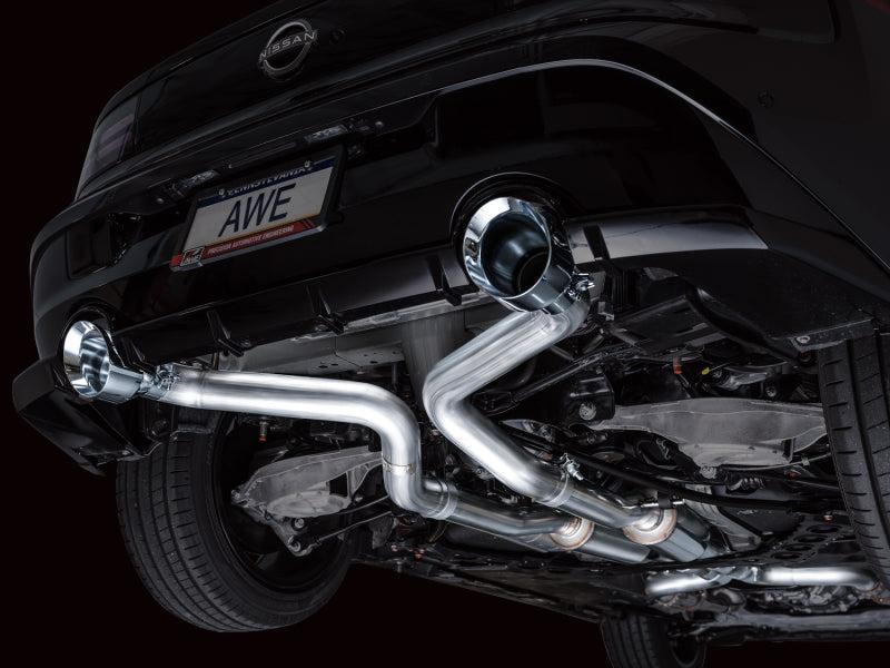 AWE 2023 Nissan Z RZ34 RWD Track Edition Catback Exhaust System w/ Chrome Silver Tips AWE Tuning Catback AXOPROS