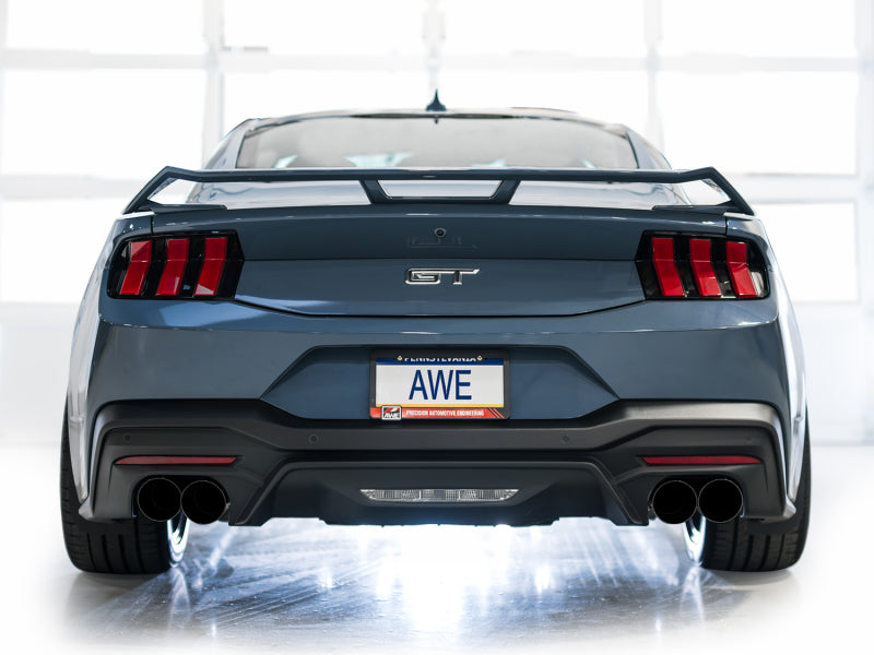 AWE 2024 Ford Mustang GT Fastback S650 RWD SwitchPath Catback Exhaust w/ Quad Diamond Black Tips AWE Tuning Catback AXOPROS