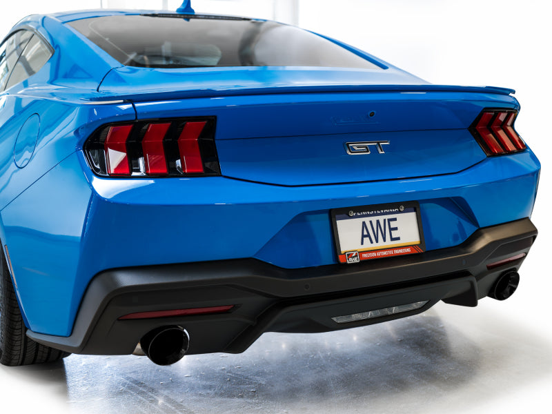 AWE 2024 Ford Mustang GT Fastback S650 RWD Touring Catback Exhaust w/ Dual Diamond Black Tips AWE Tuning Catback AXOPROS