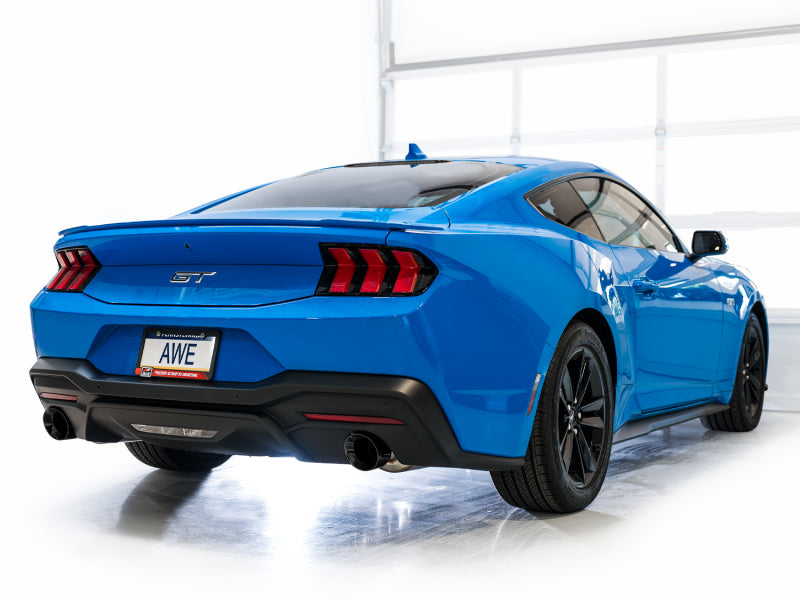 AWE 2024 Ford Mustang GT Fastback S650 RWD Touring Catback Exhaust w/ Dual Diamond Black Tips AWE Tuning Catback AXOPROS