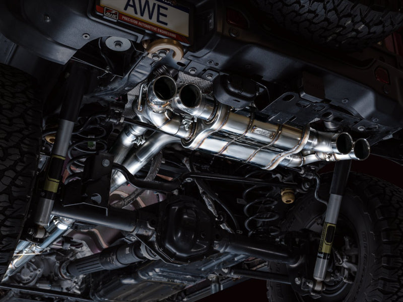AWE 21+ Wrangler 392 Switchpath Cat-Back Exhaust- Quad BashGuards AWE Tuning Catback AXOPROS