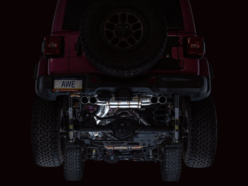AWE 21+ Wrangler 392 Switchpath Cat-Back Exhaust- Quad BashGuards AWE Tuning Catback AXOPROS