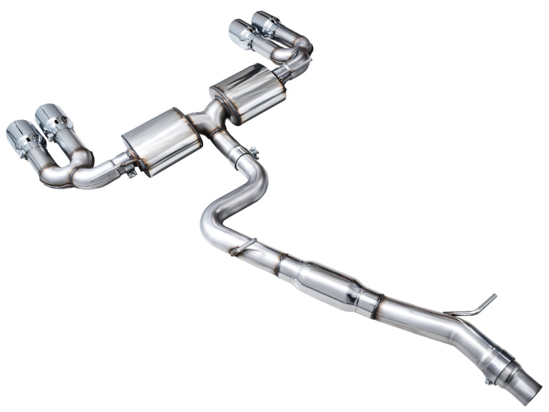 AWE 22-24 Audi 8Y S3 Touring Edition Exhaust - Chrome Silver Tips AWE Tuning Catback AXOPROS