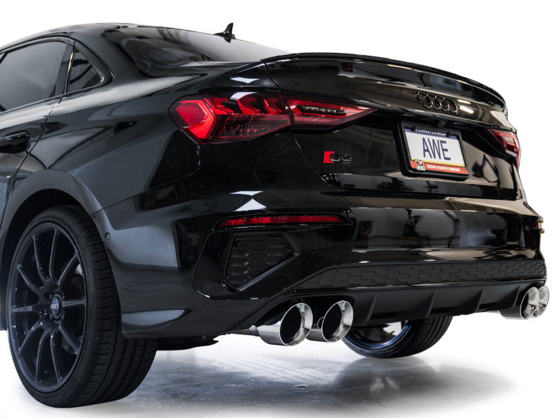 AWE 22-24 Audi 8Y S3 Touring Edition Exhaust - Chrome Silver Tips AWE Tuning Catback AXOPROS