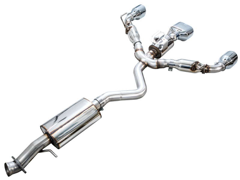 AWE 23-24 Toyota GR Corolla Touring Edition Catback Exhaust - Chrome Silver Tips AWE Tuning Catback AXOPROS