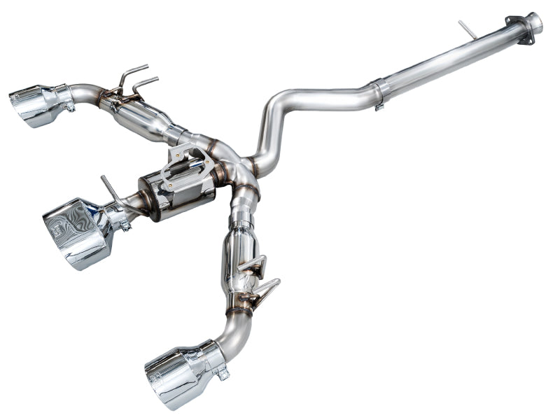 AWE 23-24 Toyota GR Corolla Track Edition Catback Exhaust - Chrome Silver Tips AWE Tuning Catback AXOPROS