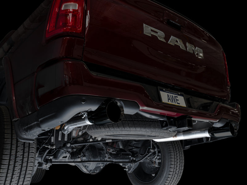 AWE 25+ RAM 1500 3.0TT 0FG Catback Touring Exhaust - Diamond Black Tips AWE Tuning Catback AXOPROS