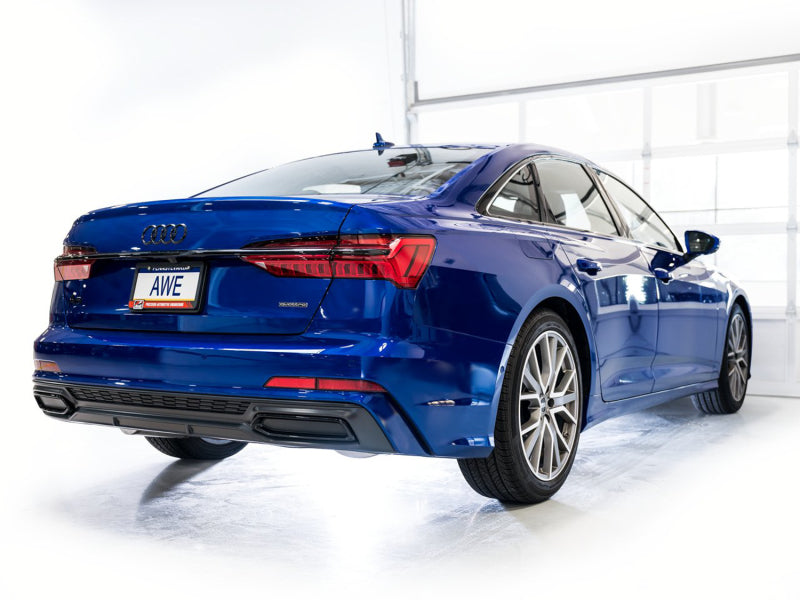 AWE Audi 2019-2023 C8 A6/A7 3.0T Touring Edition Cat-back Exhaust- Turn Downs AWE Tuning Catback  AXOPROS