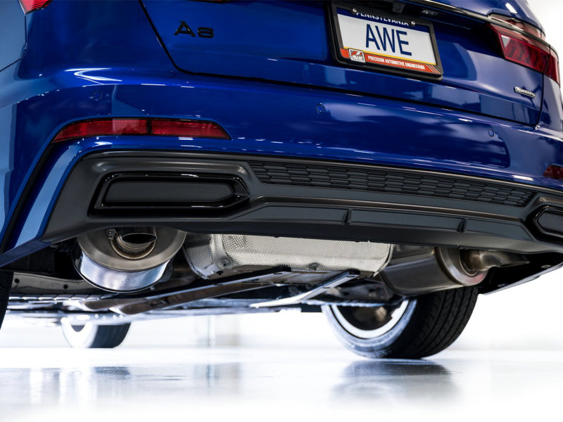 AWE Audi 2019-2023 C8 A6/A7 3.0T Touring Edition Cat-back Exhaust- Turn Downs AWE Tuning Catback  AXOPROS