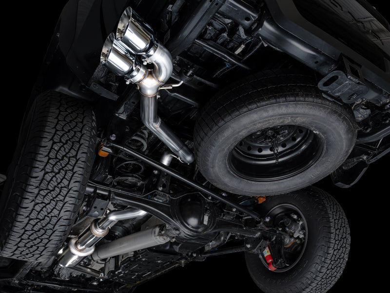 AWE Exhaust for 4th Gen Toyota Tacoma Dual Chrome Silver Tips AWE Tuning Catback AXOPROS