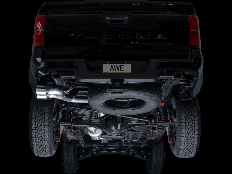 AWE Exhaust for 4th Gen Toyota Tacoma Dual Chrome Silver Tips AWE Tuning Catback AXOPROS