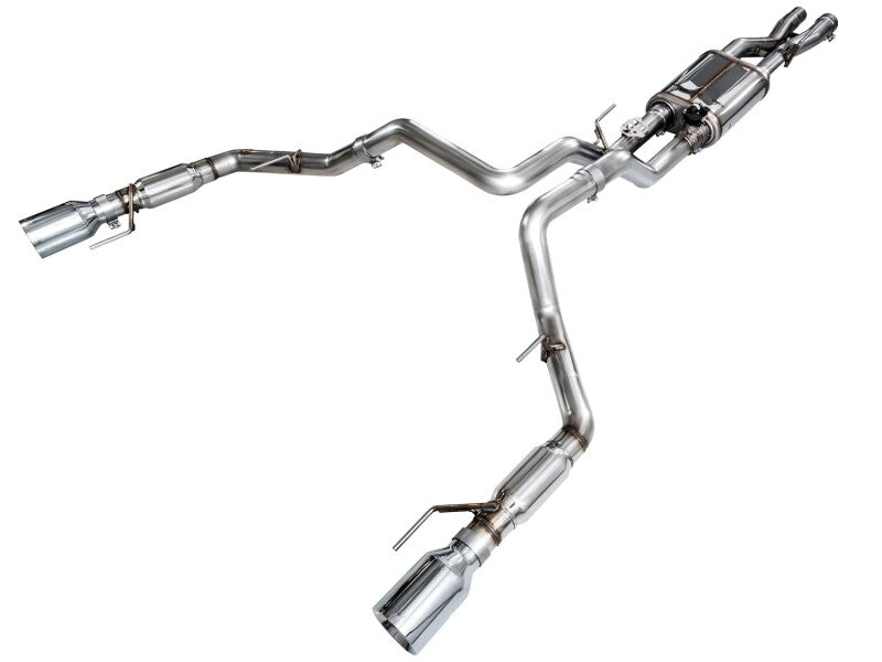 AWE Gen 3 Raptor SwitchPath Exhaust - Chrome Silver Tips AWE Tuning Catback AXOPROS