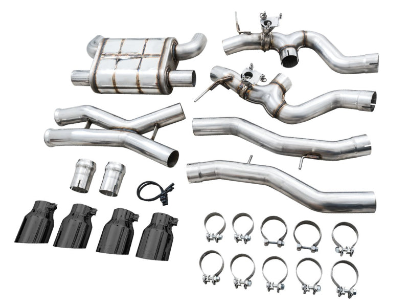 AWE SwitchPath Catback Exhaust for BMW G8X M3/M4 - Diamond Black Tips AWE Tuning Catback AXOPROS