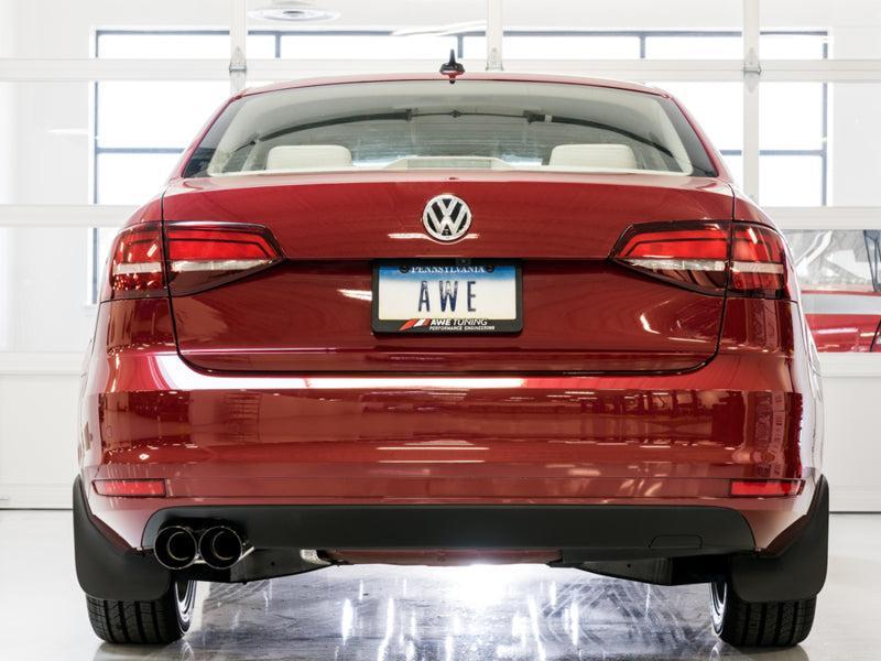 AWE Tuning 09-14 Volkswagen Jetta Mk6 1.4T Track Edition Exhaust - Diamond Black Tips AWE Tuning Catback AXOPROS