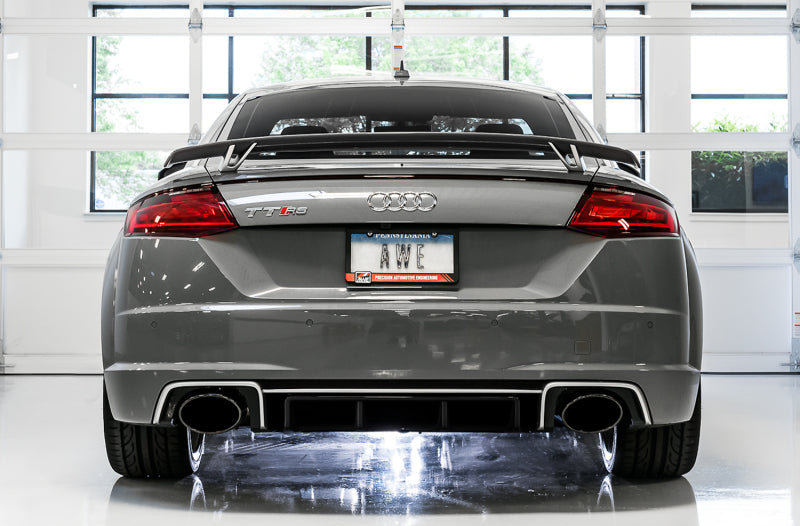 AWE Tuning 18-19 Audi TT RS 2.5L Turbo Coupe 8S/MK3 SwitchPath Exhaust w/Diamond Black RS-Style Tips AWE Tuning Catback AXOPROS