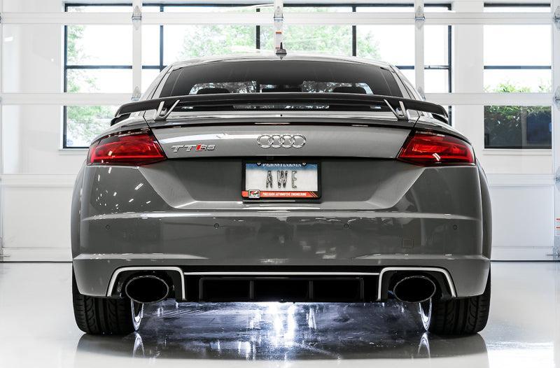 AWE Tuning 18-19 Audi TT RS 8S/RK3 2.5L Turbo Track Edition Exhaust - Diamond Black RS-Style Tips AWE Tuning Catback AXOPROS