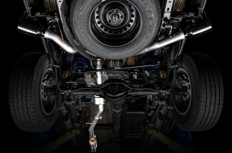 AWE Tuning 20-21 Jeep Gladiator JT 3.6L Tread Edition Cat-Back Dual Exhaust - Diamond Black Tip AWE Tuning Catback AXOPROS