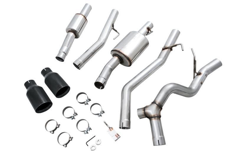 AWE Tuning 20-21 Jeep Gladiator JT 3.6L Tread Edition Cat-Back Dual Exhaust - Diamond Black Tip AWE Tuning Catback AXOPROS