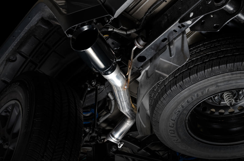 AWE Tuning 20-21 Jeep Gladiator JT 3.6L Tread Edition Cat-Back Single Side Exhaust - Diamond Blk Ti AWE Tuning Catback AXOPROS