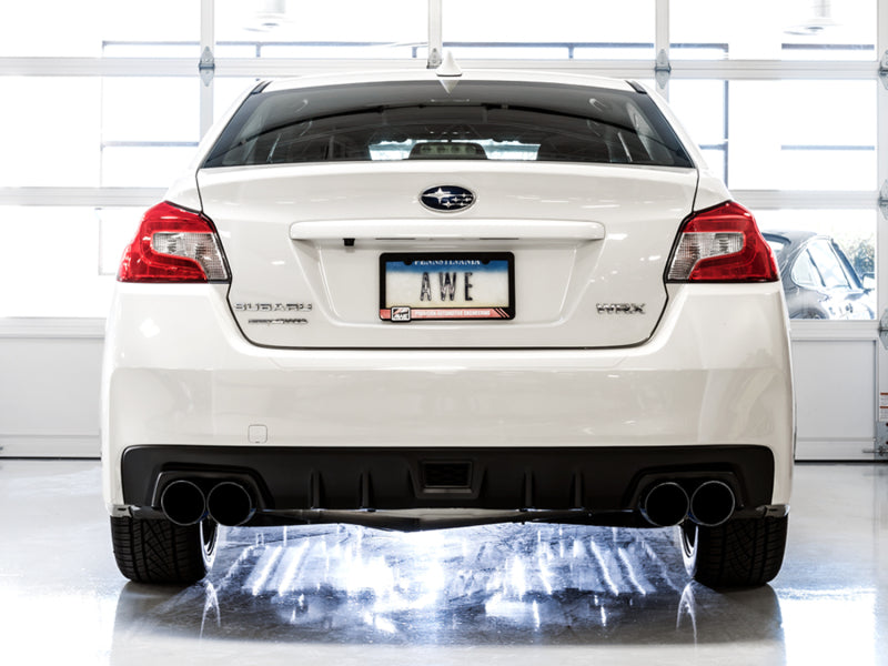 AWE Tuning 2015+ Subaru WRX VA Sedan Touring Edition Exhaust - Diamond Black Tips (102mm) AWE Tuning Catback AXOPROS
