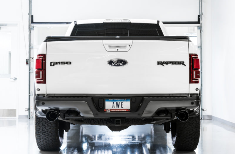 AWE Tuning 2017+ Ford Raptor 0 FG Performance Exhaust System - w/ Diamond Black Tips AWE Tuning Catback  AXOPROS